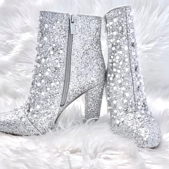 jessica simpson silver booties